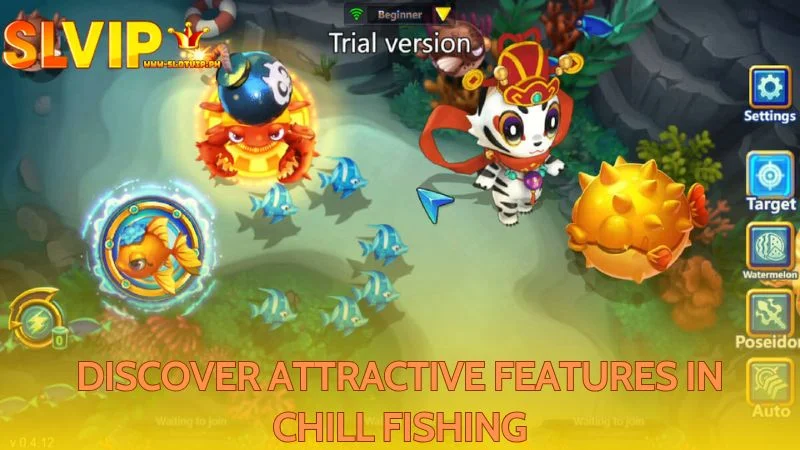 Uncover exciting elements and unique features within the game Chill Fishing
