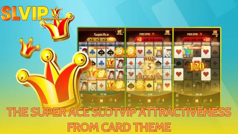 Super Ace at Slotvip offers an attractive playing card theme
